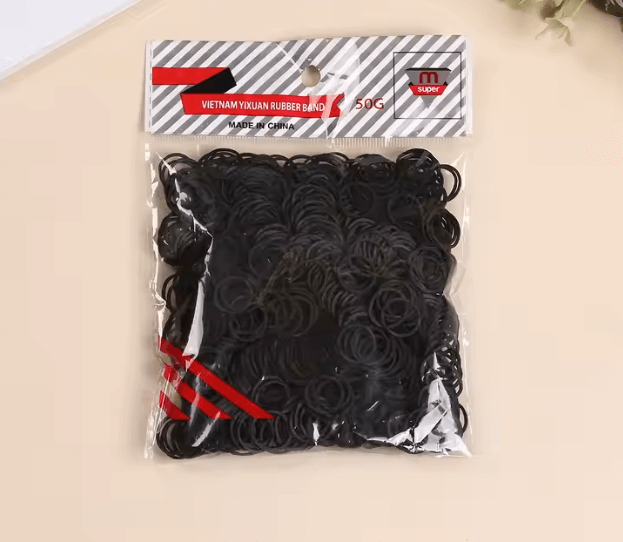 Elastique noir pour cheveux