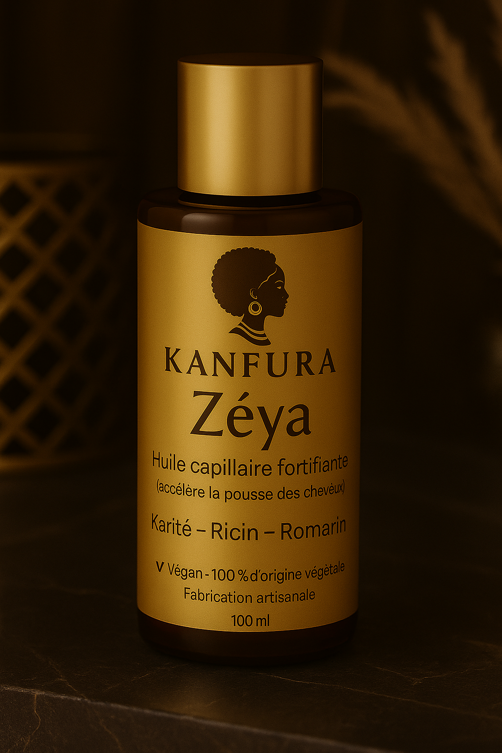 Flacon d’huile capillaire Zéya